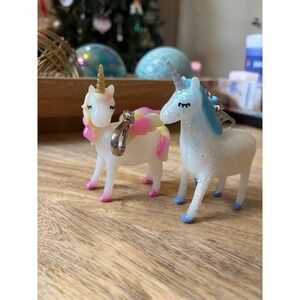 Bath Body Works Sparkly Unicorn Keychain Pocketbac Holder Glitter Fantasy Magic